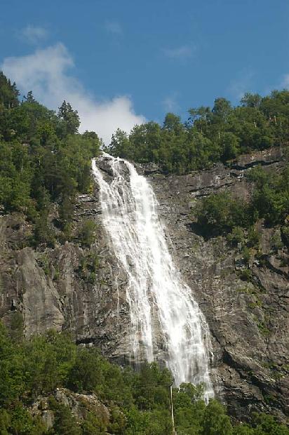 Waterfall along Sognefjord