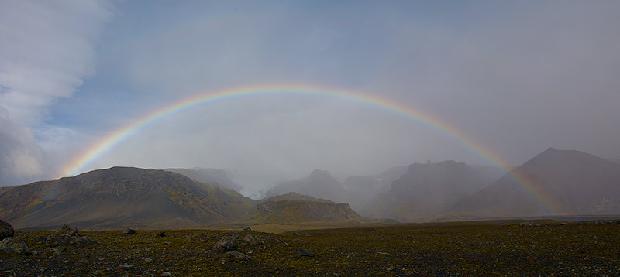 Rainbow over Glacier